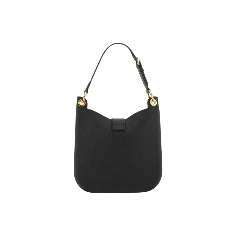 TF TARA Calfskin Shoulder Bag Trumpets Women's Black-3