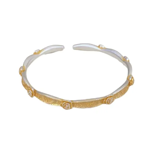 YINI 999 Fine Silver Sterling Silver Bracelets Women's