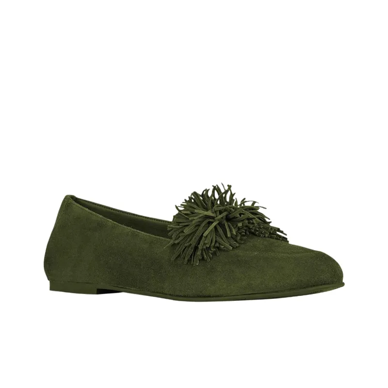 AQUAZZURA Gytane Casual Single Shoes Women's Green-2