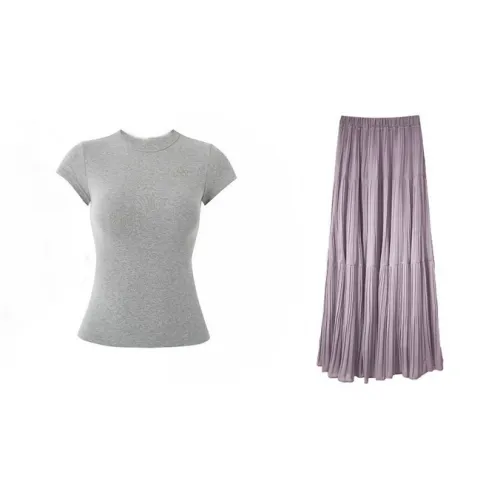 DOSOHEB Two Piece Skirt Sets Women's