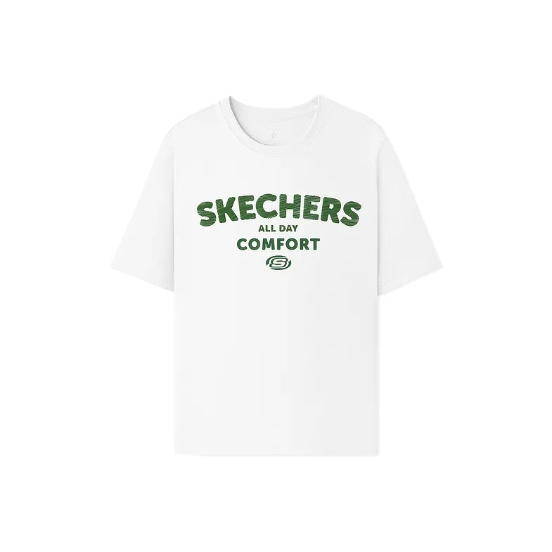 Skechers T Shirt Unisex Bright White 0019-0