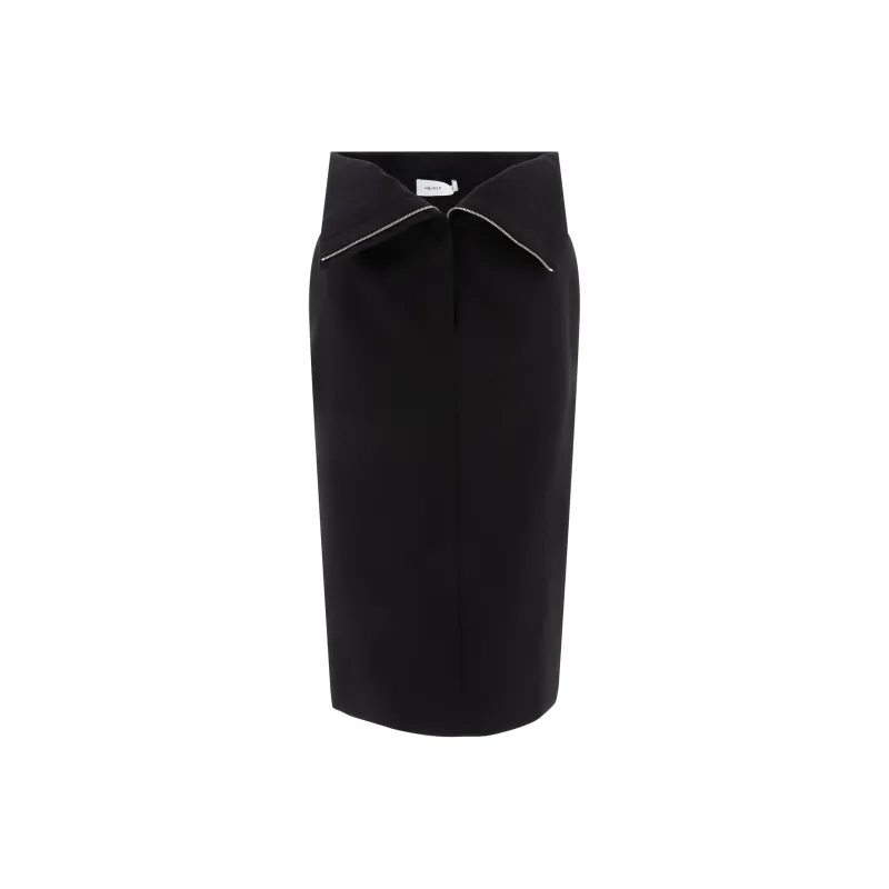 Alexander McQueen Zip Detailed Midi Skirt-0