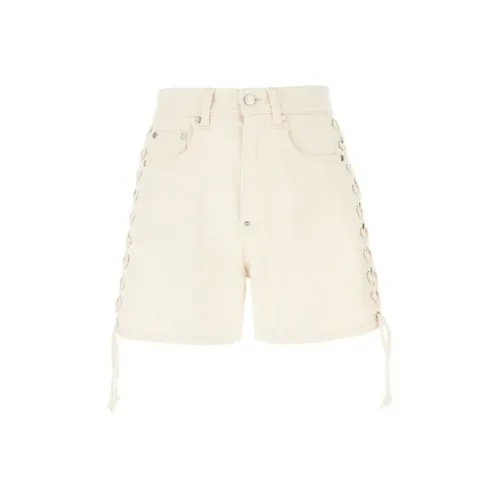 Stella McCartney Side Lace Up Detailed Twill Shorts