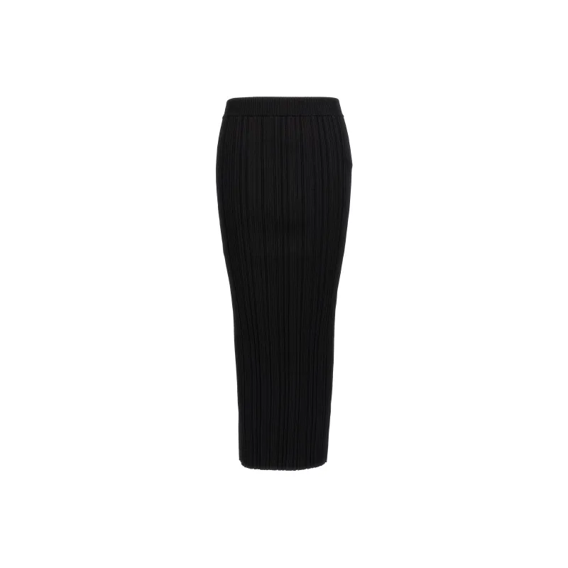 BALMAIN Classic Pleated Midi Skirt-0
