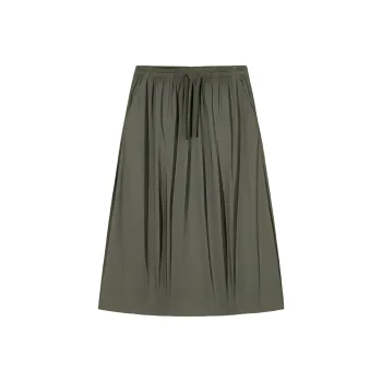 CHAOJIANTA Casual Long Skirt Women's Grape Leaf Green