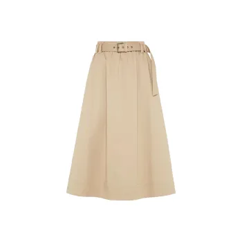Brunello Cucinelli Belted Midi Skirt
