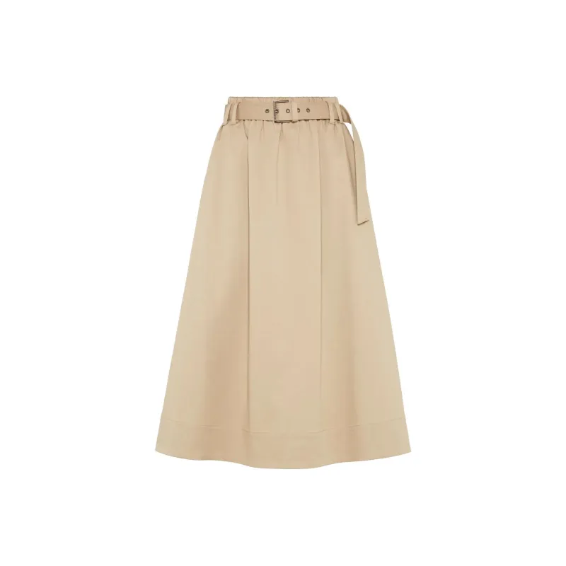 Brunello Cucinelli Belted Midi Skirt-0