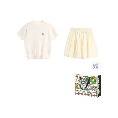 ZVJH Two Piece Skirt Sets Women's