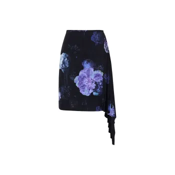 AS DALIO Casual Long Skirt Women's Black