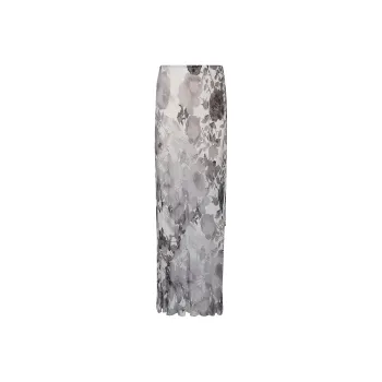 Patrizia Pepe Casual Long Skirt Women's Gray