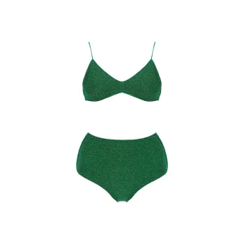 Oséree Lurex High Waist Bikini Set