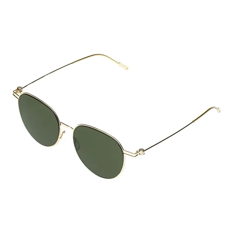 MONTBLANC Metal Oval Sunglasses Unisex Gold-0