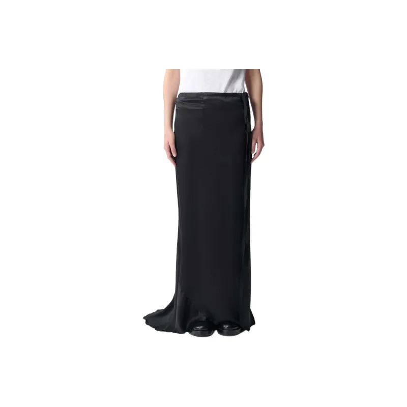 Ann Demeulemeester Casual Long Skirt Women's Black-0
