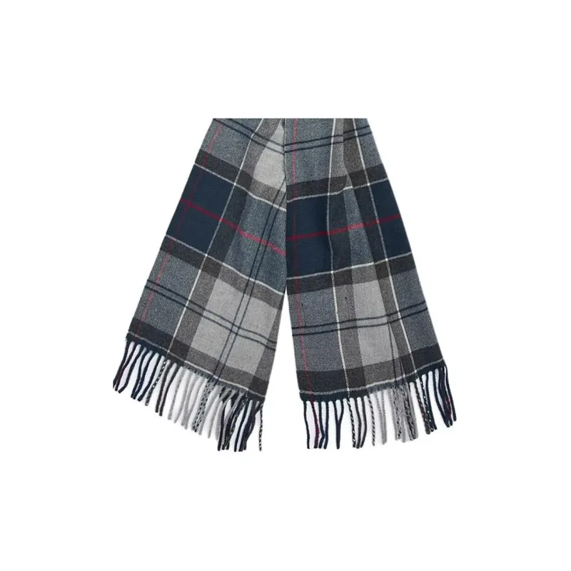 BARBOUR Acrylic Knit Scarves Unisex Black-2