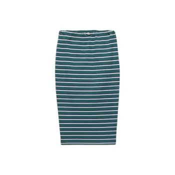 PRADA Striped Slit Detailed Midi Skirt