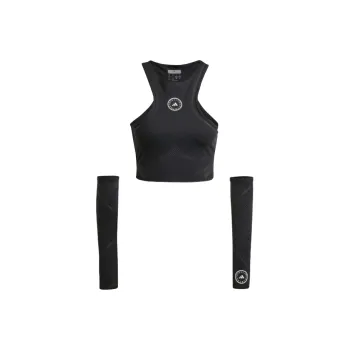 Adidas X Stella McCartney Co titled Series ADIDAS BY STELLA MCCARTNEY TRUEPACE Sport Vests Women's Black