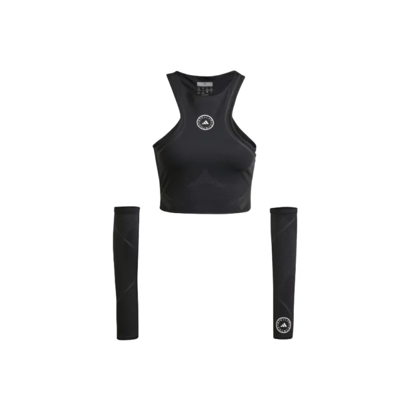 Adidas X Stella McCartney Co titled Series ADIDAS BY STELLA MCCARTNEY TRUEPACE Sport Vests Women's Black-0