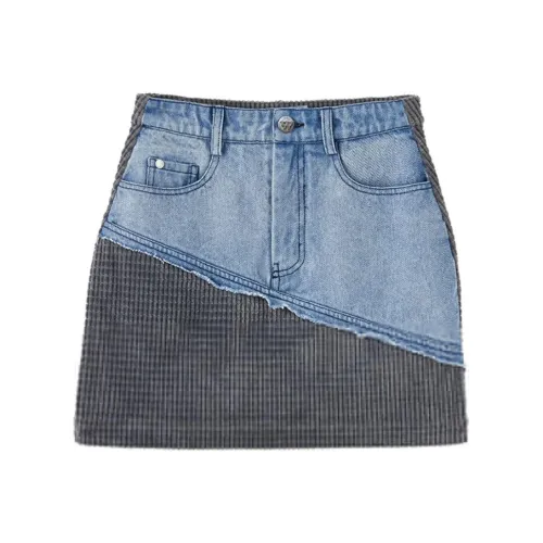NAWS Denim Short Skirts Women's Haze Multicolor
