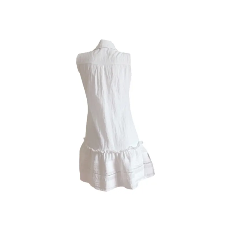 FLIM Sleeveless Dresses Women's White-2