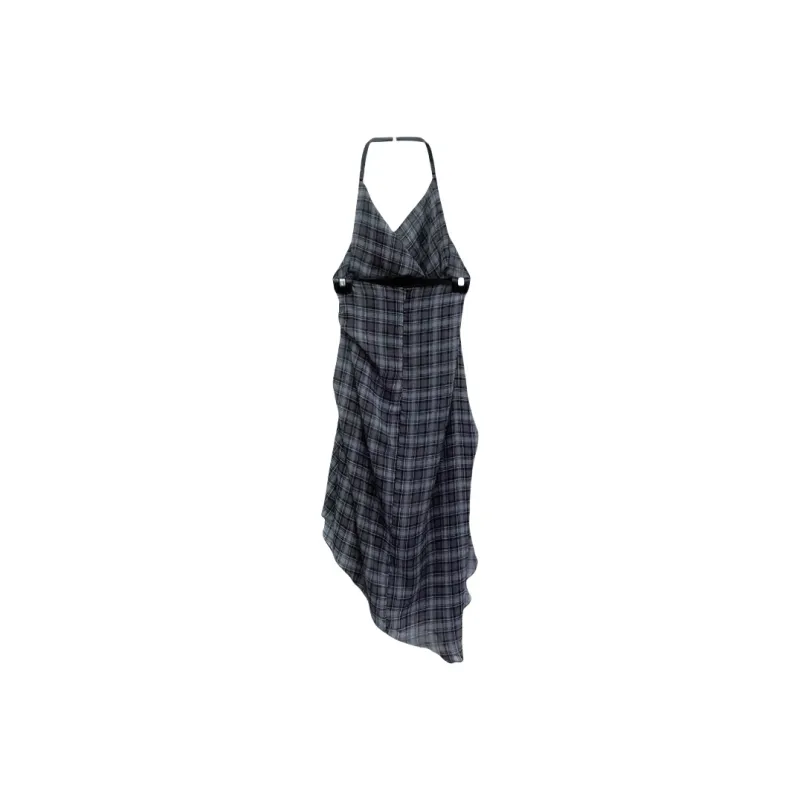 YGPRW Slip Dresses Women's Blue Purple Plaid-1