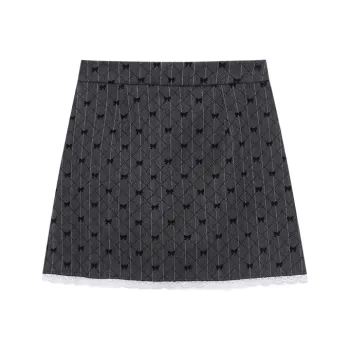 CHARM PICK Casual Short Skirts Women's Gray