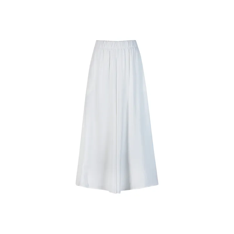 Wen Shan Casual Long Skirt Women's White-0