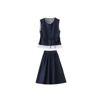 HUINIAN Skirt Set Women's Dark Blue