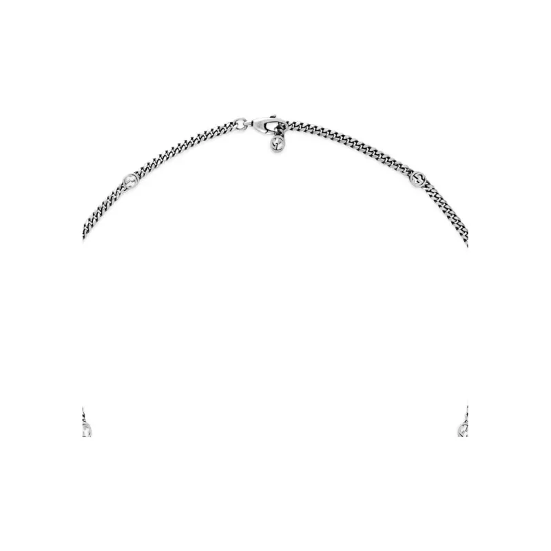 GUCCI Classic Double G Necklace Collection 925 Sterling Silver Necklaces Women's-2