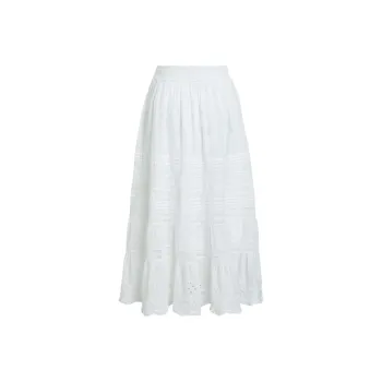Polo Ralph Lauren SS25 Casual Long Skirt Women's White