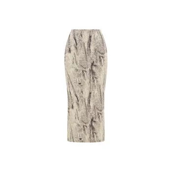 WITH JEAN FW24 Romana Midi Skirt Casual Long Skirts Women's Musa/Multicolor