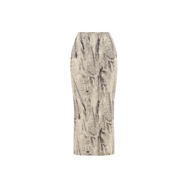 WITH JEAN FW24 Romana Midi Skirt Casual Long Skirts Women's Musa/Multicolor-0