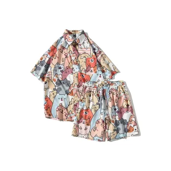 Fakeyoung Shirt Matching Set Unisex