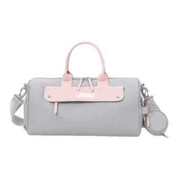 Jeep Oxford Gym Bag Tubas Women's Gray & Pink