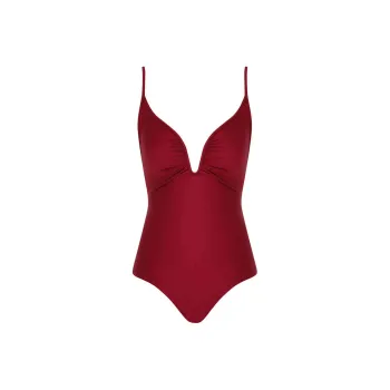 Zimmermann Wylie Plunge Wire One Piece Swimsuit
