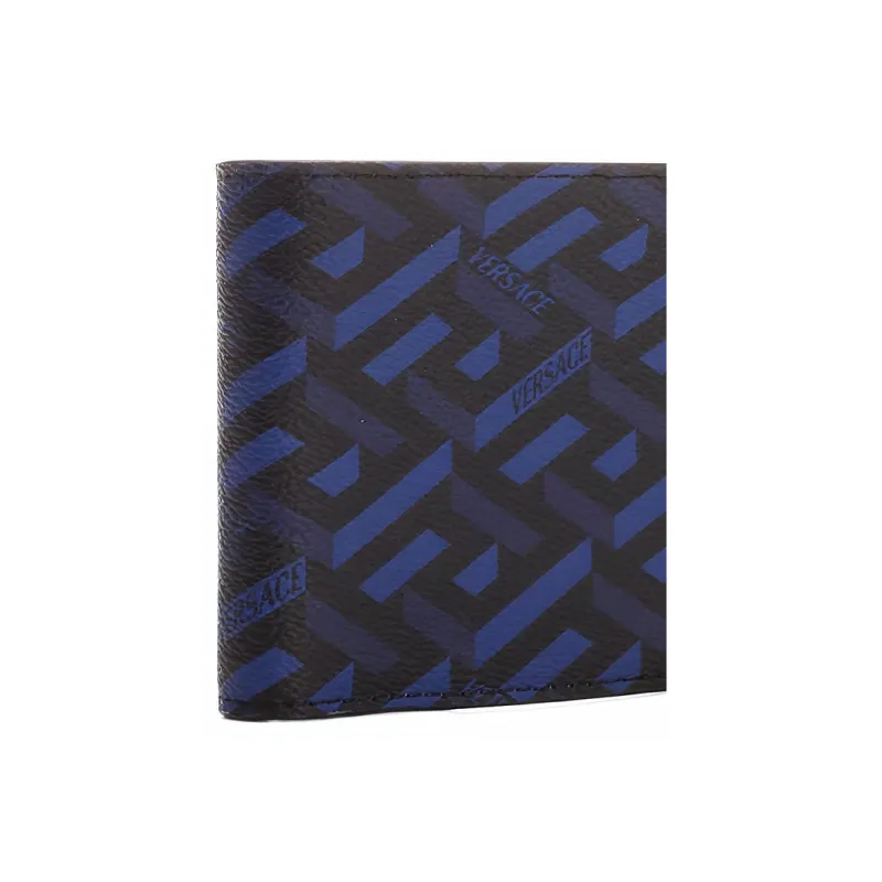 VERSACE VERSACE Leather Wallet Men's Blue-4