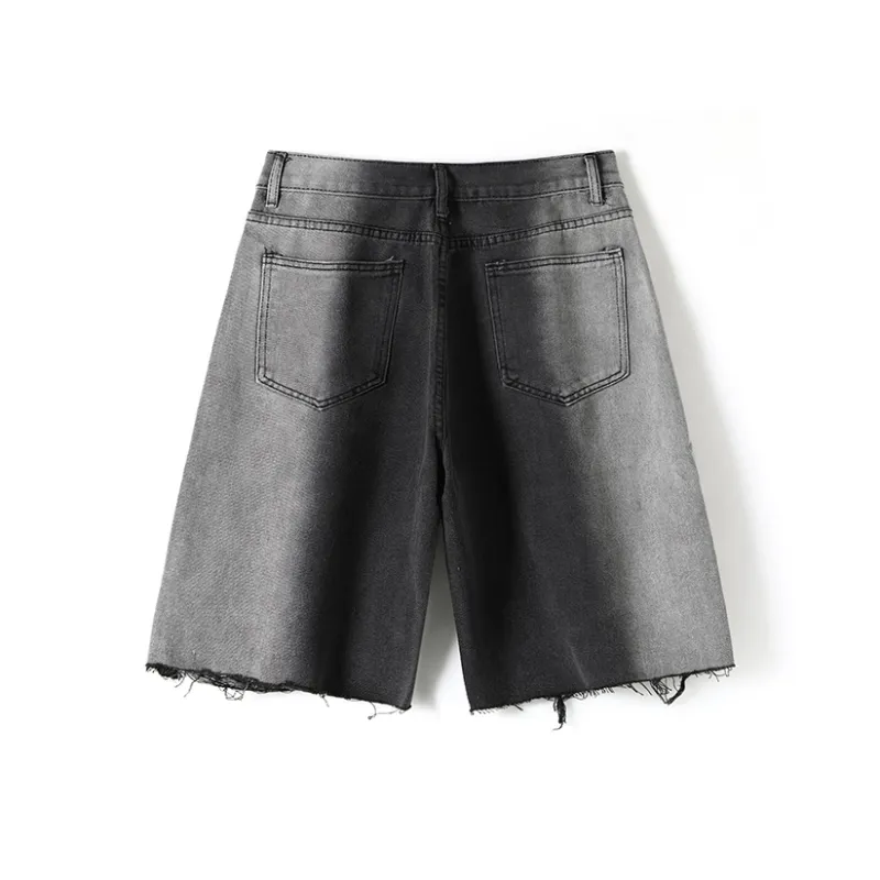 Vitocano Denim Shorts Unisex Black-1