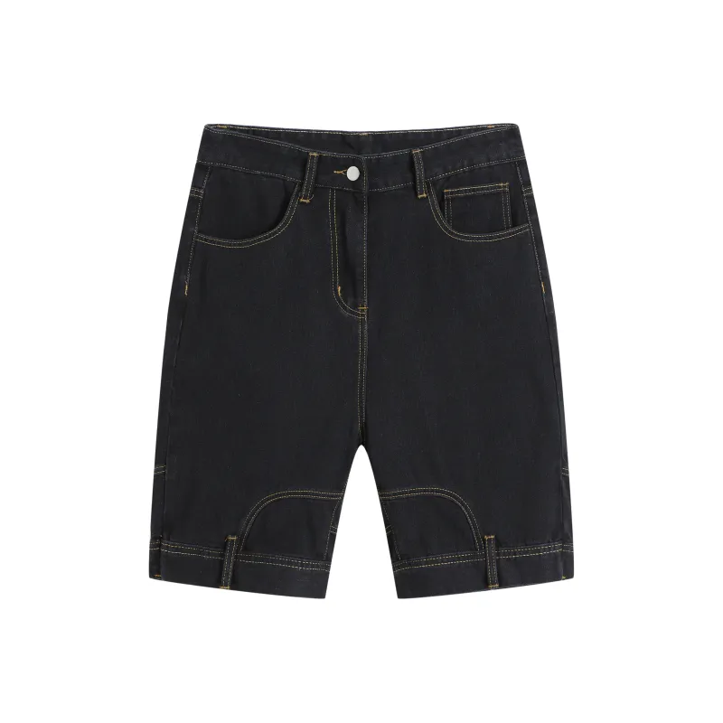 JUNGLE PANDA Denim Shorts Unisex-1