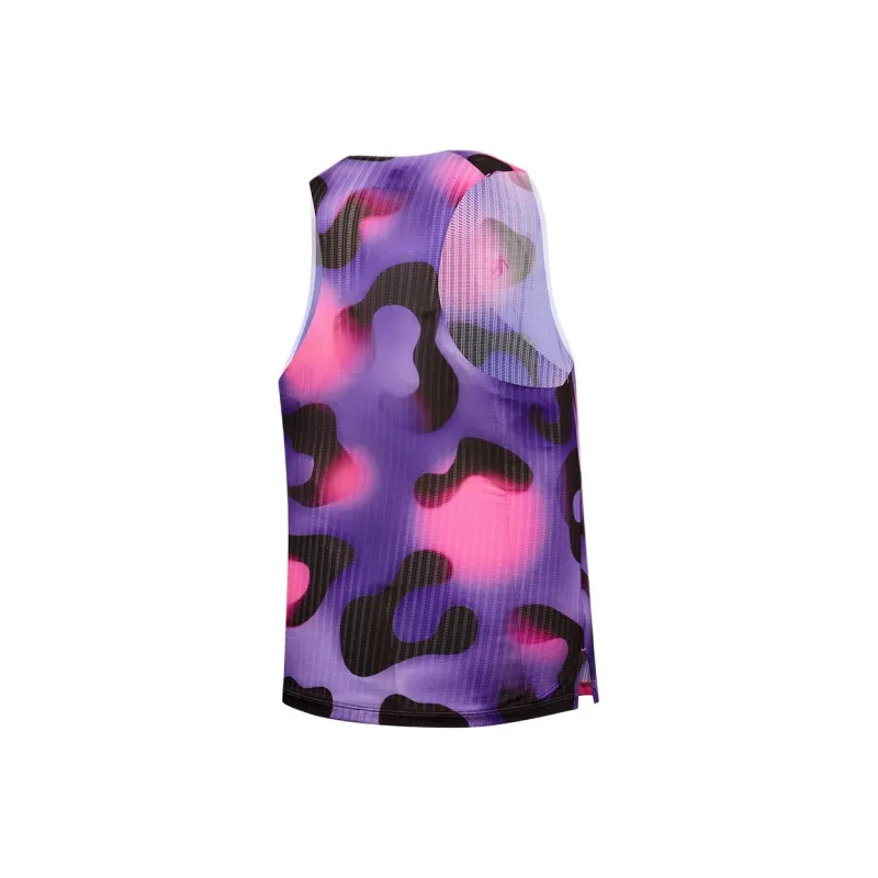 QIAODAN Feiying Tank Top Men's Pink Purple Leopard Print Blended Print-1