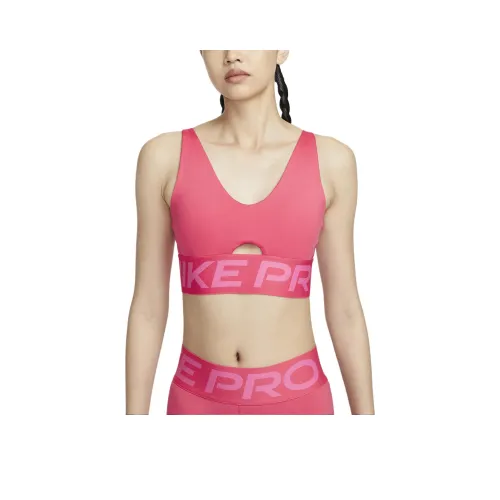 Nike Pro Indy Plunge Sports Underwear Women's Carnation Pink/Pink Rod/White