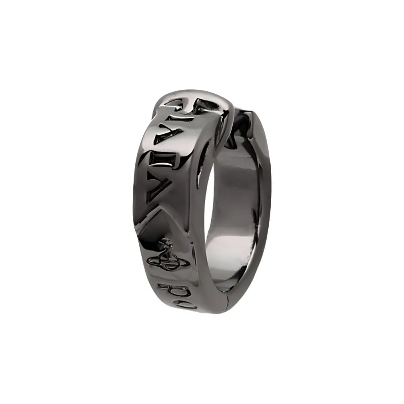 Vivienne Westwood Brass Earrings Men's Silver Black-0