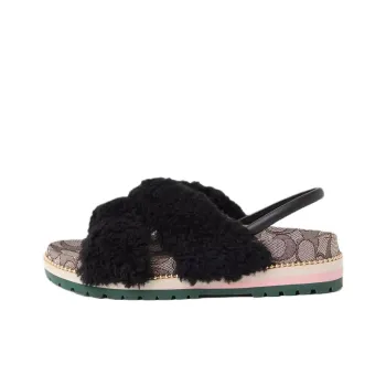 COACH Tally One Strap Sandals Women's Black