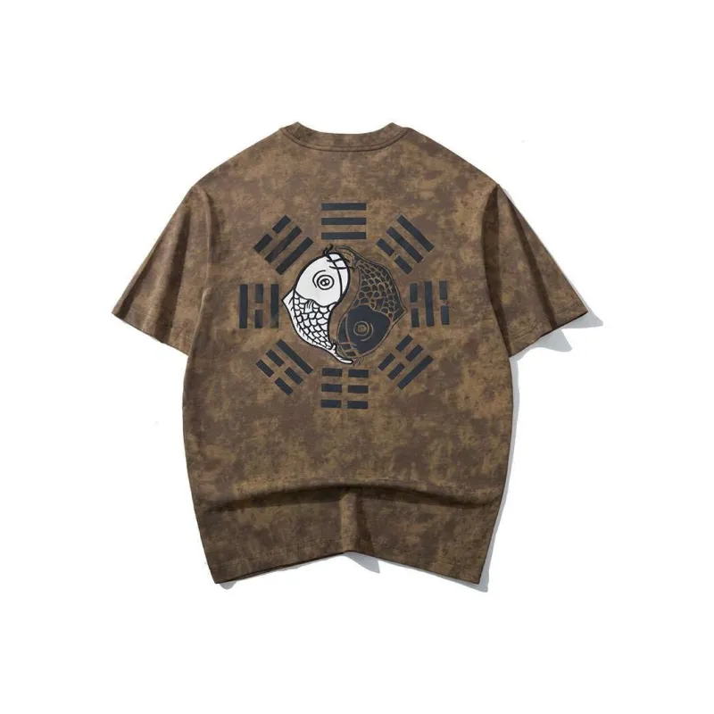 PANDA ADEVIL T Shirts Unisex Washed Umber-1