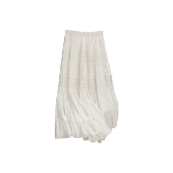 Cypress House Casual Long Skirt Women's White