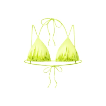 Khy FW24 DROP 010 Ruched Triangle Bikini Top Bikini Women's Lime Green