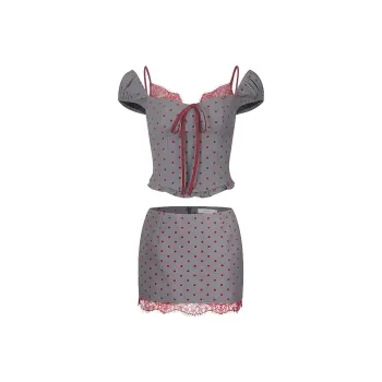 DOSOHEB Two Piece Skirt Sets Women's