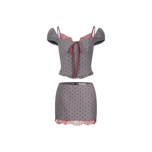 DOSOHEB Two Piece Skirt Sets Women's