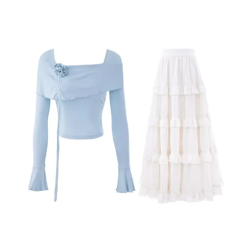 FLIM Two Piece Skirt Sets Women's
