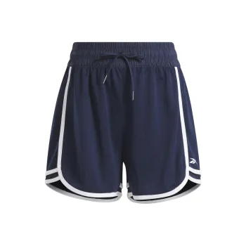 Reebok Workout Ready High-Rise Sports Shorts Women's Vector Navy