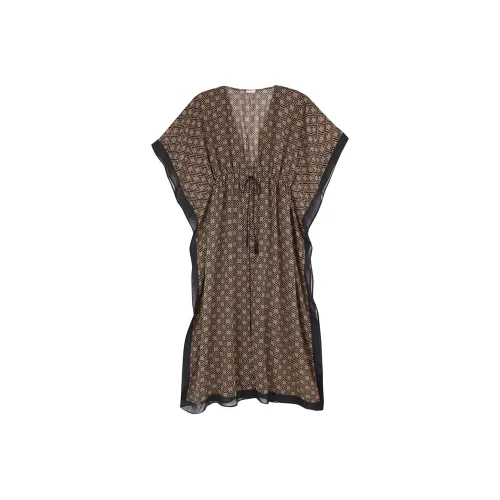 Selmark Swim Dresses & Skirts Women's Coffee Print