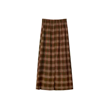 A Paradise For Awakening Casual Long Skirts Women's Coffee